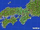 近畿地方のアメダス実況(気温)(2016年05月14日)