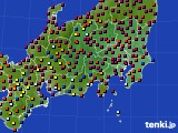 2016年05月15日の関東・甲信地方のアメダス(日照時間)