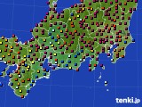 2016年05月15日の東海地方のアメダス(日照時間)