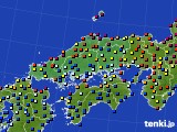 中国地方のアメダス実況(日照時間)(2016年05月15日)