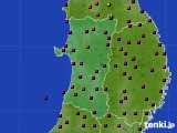 2016年05月15日の秋田県のアメダス(日照時間)