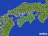 2016年05月16日の四国地方のアメダス(気温)