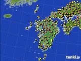 九州地方のアメダス実況(気温)(2016年05月18日)