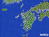 九州地方のアメダス実況(風向・風速)(2016年05月18日)