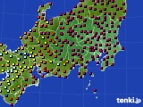 2016年05月19日の関東・甲信地方のアメダス(日照時間)