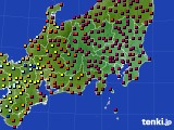 関東・甲信地方のアメダス実況(日照時間)(2016年05月19日)