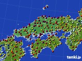 中国地方のアメダス実況(日照時間)(2016年05月19日)