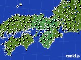 2016年05月19日の近畿地方のアメダス(風向・風速)