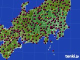 2016年05月22日の関東・甲信地方のアメダス(日照時間)
