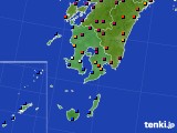 鹿児島県のアメダス実況(日照時間)(2016年05月22日)