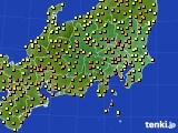 関東・甲信地方のアメダス実況(気温)(2016年05月22日)
