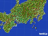 2016年05月22日の東海地方のアメダス(気温)