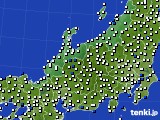 2016年05月22日の北陸地方のアメダス(風向・風速)