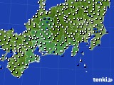東海地方のアメダス実況(風向・風速)(2016年05月22日)