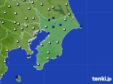 千葉県のアメダス実況(風向・風速)(2016年05月22日)