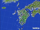 2016年05月23日の九州地方のアメダス(風向・風速)