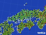 中国地方のアメダス実況(日照時間)(2016年05月24日)