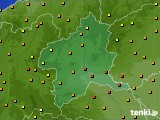 群馬県のアメダス実況(気温)(2016年05月24日)