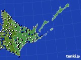 道東のアメダス実況(風向・風速)(2016年05月24日)
