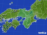 近畿地方のアメダス実況(降水量)(2016年05月25日)