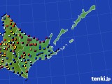 道東のアメダス実況(日照時間)(2016年05月25日)