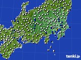 関東・甲信地方のアメダス実況(風向・風速)(2016年05月25日)