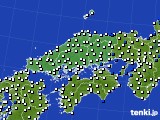 中国地方のアメダス実況(風向・風速)(2016年05月26日)