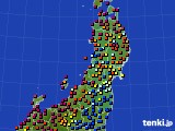 2016年05月27日の東北地方のアメダス(日照時間)