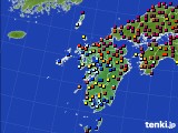 九州地方のアメダス実況(日照時間)(2016年05月27日)