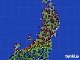 2016年05月28日の東北地方のアメダス(日照時間)