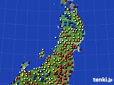 2016年05月29日の東北地方のアメダス(日照時間)