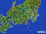 2016年05月29日の関東・甲信地方のアメダス(日照時間)