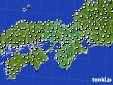 近畿地方のアメダス実況(風向・風速)(2016年05月30日)