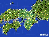 近畿地方のアメダス実況(気温)(2016年06月01日)