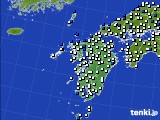 2016年06月01日の九州地方のアメダス(風向・風速)