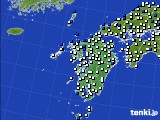 2016年06月01日の九州地方のアメダス(風向・風速)