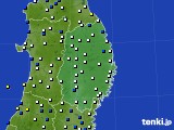 岩手県のアメダス実況(風向・風速)(2016年06月01日)