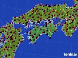 四国地方のアメダス実況(日照時間)(2016年06月02日)
