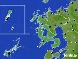 長崎県のアメダス実況(風向・風速)(2016年06月02日)