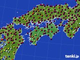 四国地方のアメダス実況(日照時間)(2016年06月03日)