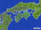 四国地方のアメダス実況(降水量)(2016年06月04日)