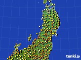 2016年06月04日の東北地方のアメダス(気温)