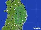 岩手県のアメダス実況(風向・風速)(2016年06月04日)