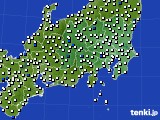 関東・甲信地方のアメダス実況(風向・風速)(2016年06月07日)