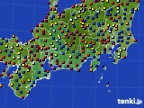 2016年06月08日の東海地方のアメダス(日照時間)