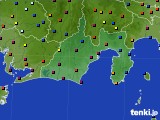 2016年06月08日の静岡県のアメダス(日照時間)