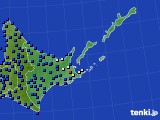 道東のアメダス実況(日照時間)(2016年06月08日)