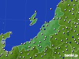 新潟県のアメダス実況(風向・風速)(2016年06月08日)