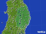 岩手県のアメダス実況(風向・風速)(2016年06月08日)