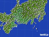 東海地方のアメダス実況(風向・風速)(2016年06月09日)